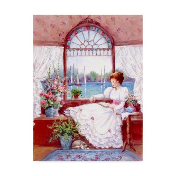 Trademark Fine Art Barbara Mock 'Lady In The Window 1' Canvas Art, 35x47 ALI39016-C3547GG